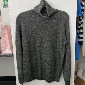 gray turtle neck